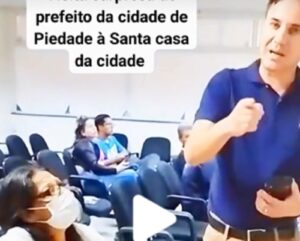 Pegou no flagra! Prefeito de Piedade contesta médicos descansando